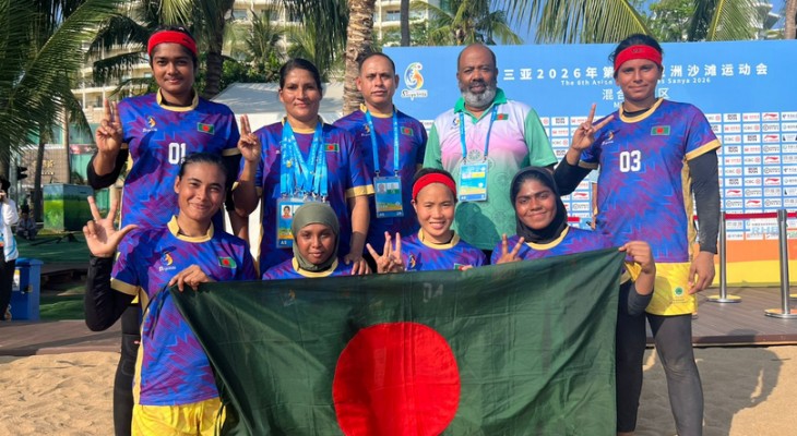 এশিয়ান বিচ গেমসে ১৪ বছর পর বাংলাদেশকে ব্রোঞ্জে এনে দিলো নারীরা 